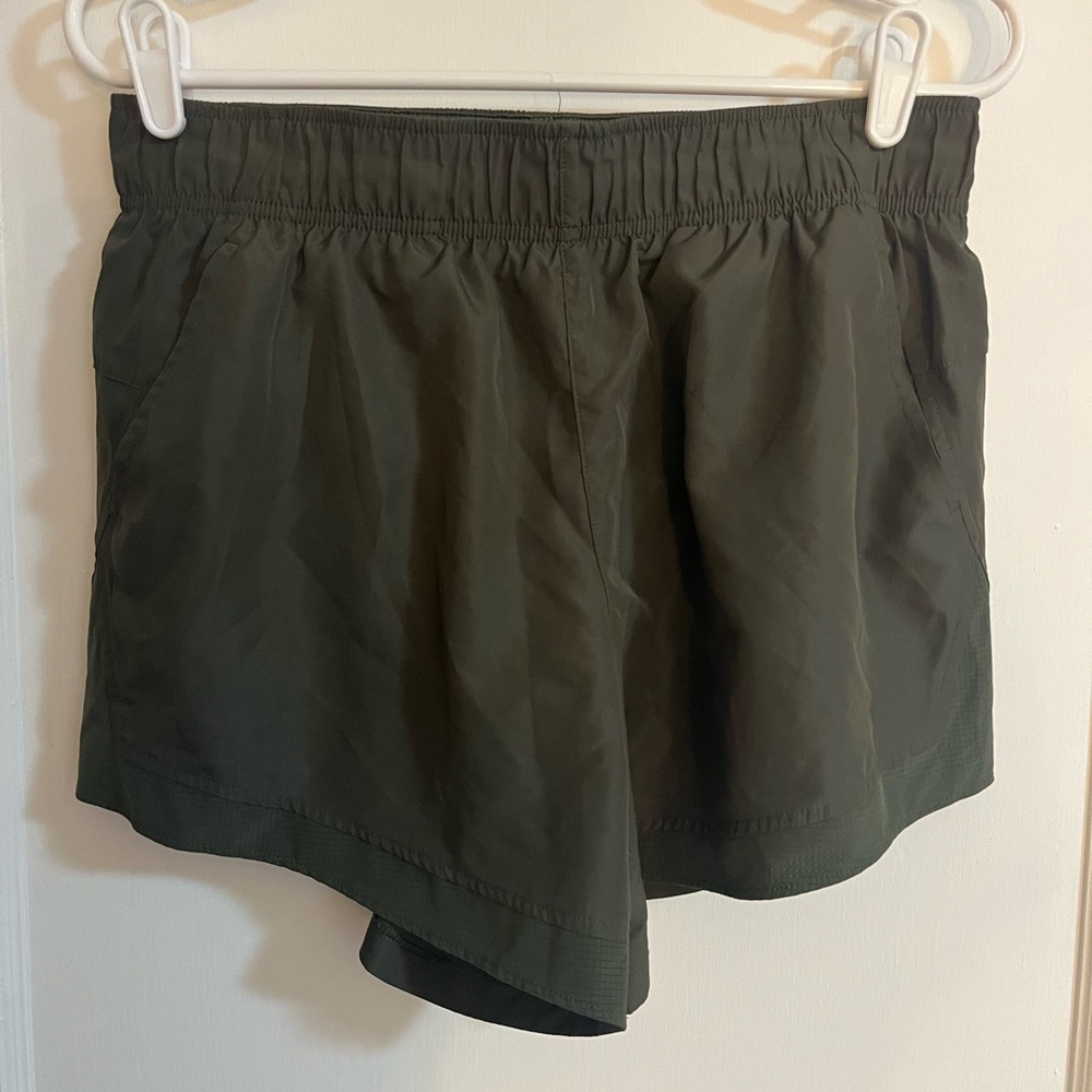 Dark Green Athletic Shorts